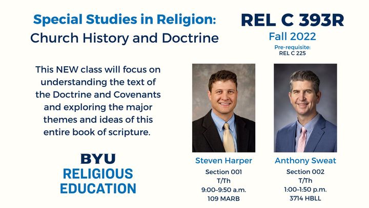 Photo post from BYU Religious Education.