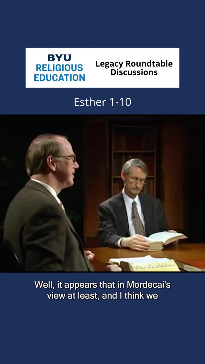Video post from BYU Religious Education.