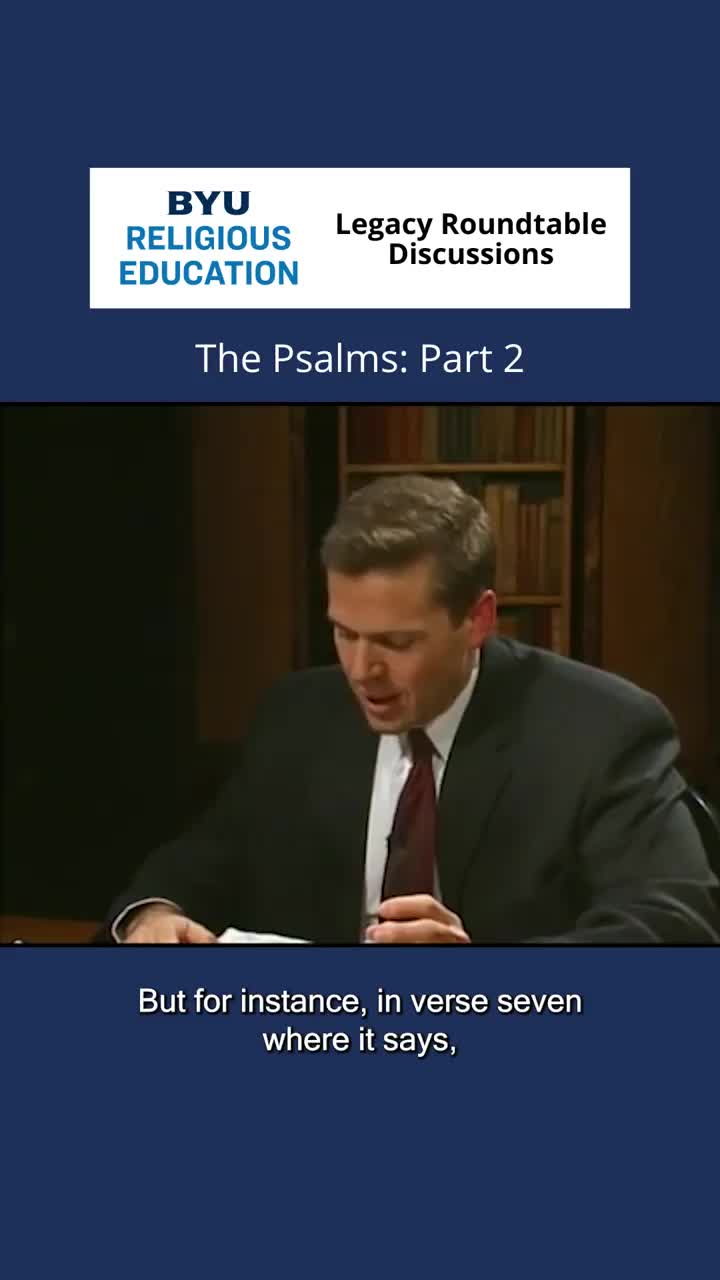 Video post from BYU Religious Education.