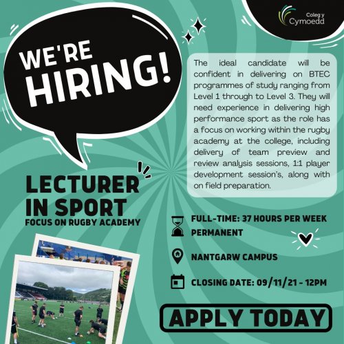 Photo post from @CymoeddSport.