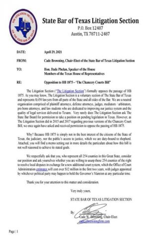 Photo post from Litigation Section of the State Bar of Texas.