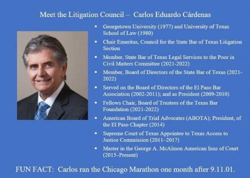 Photo post from Litigation Section of the State Bar of Texas.