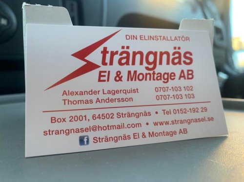 Photo post from Strängnäs El & Montage AB.