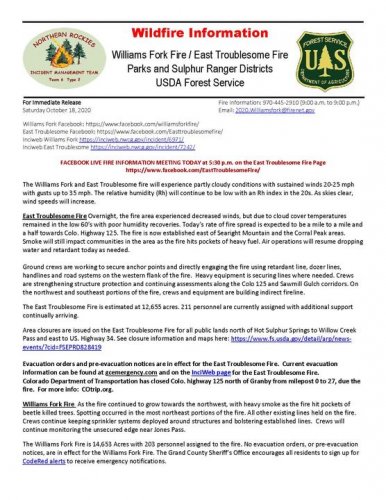 Carousel post from Grand County Sheriff's Office - Colorado.