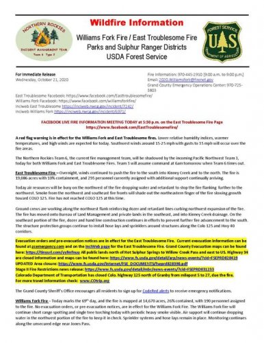 Carousel post from Grand County Sheriff's Office - Colorado.