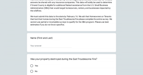 Photo post from Grand County Sheriff's Office - Colorado.