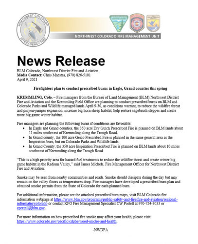 Carousel post from Grand County Sheriff's Office - Colorado.