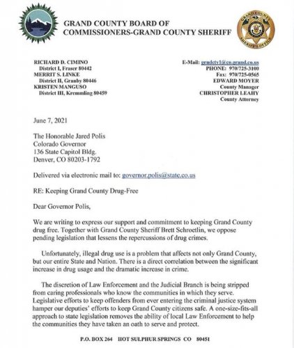 Carousel post from Grand County Sheriff's Office - Colorado.
