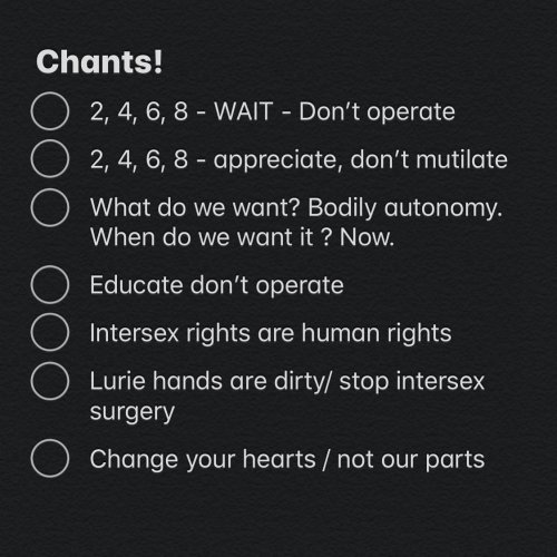 Photo post from intersexjusticeproject.