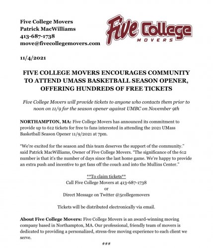 Photo post from fivecollegemovers.