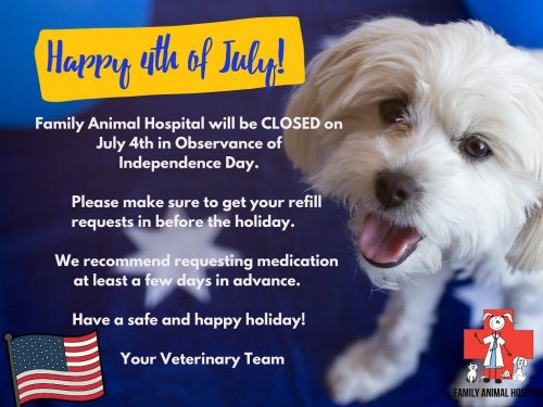 Photo post from familyanimalhospitalcm.