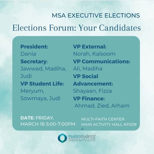 Photo post from uoftmsa.