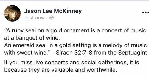 Photo post from jasonleemckinneyband.