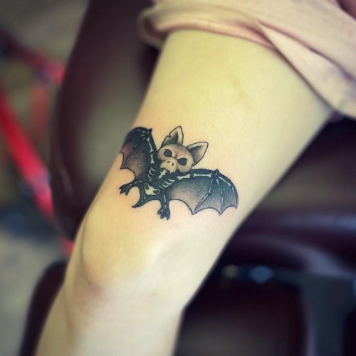 bat knee tattoo ideaTikTok Search