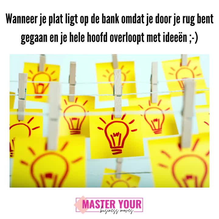 Video post from masteryourbusinessmoves.nl.