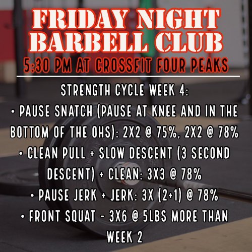 Photo post from crossfitfourpeaks.