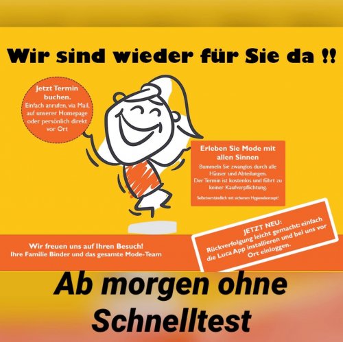 Photo post from modehausbinder.