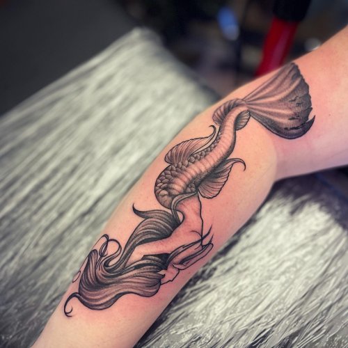 Mermaid tattoo by Ricardo Da Maiat | Photo 25237
