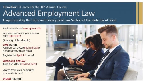 Photo post from laborlawtexasbar.