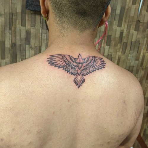 🔥Eagle tattoo on back neck con me guys for tattoos Shop : pune -  91685&2432 . . . . . #trendingsongs #reel #reelsvideo #reelsinstagram… |  Instagram