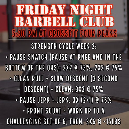 Photo post from crossfitfourpeaks.