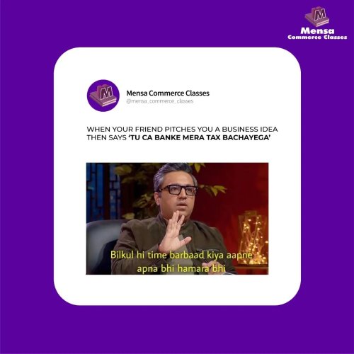 Photo post from mensa_commerce_classes.