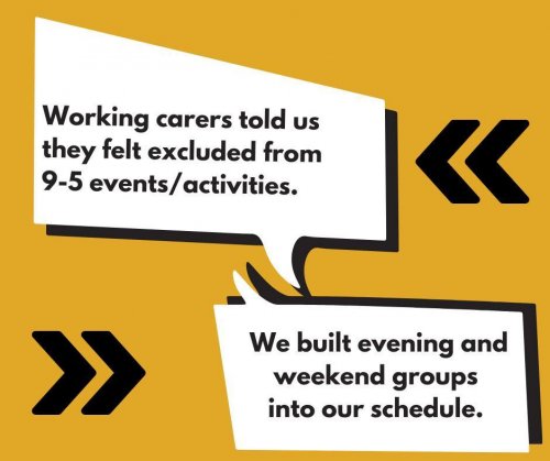 Photo post from carerscountkirklees.
