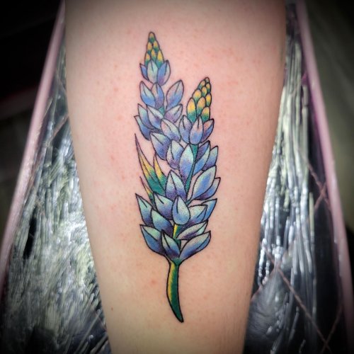 Bluebonnet Tattoo | Delicate Texas Inspired Body Art