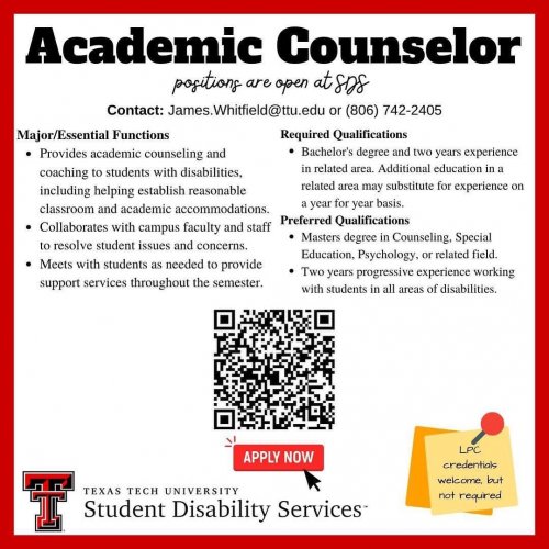 Photo post from ttu_sds.