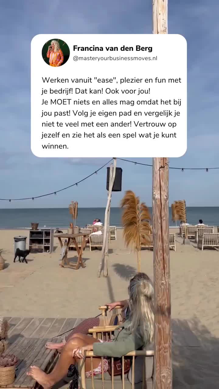 Video post from masteryourbusinessmoves.nl.