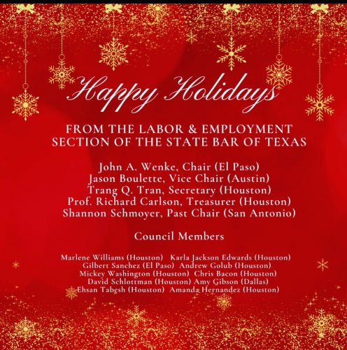 Photo post from laborlawtexasbar.