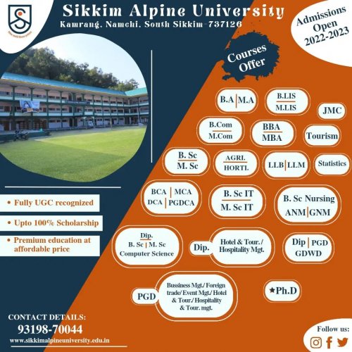 Photo post from sikkimalpineuniversity.