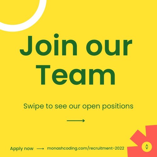 Carousel post from monashcoding.