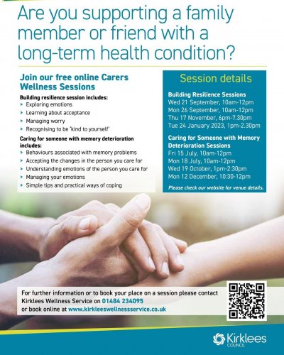 Photo post from carerscountkirklees.