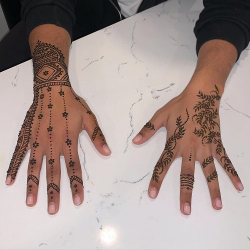 Henna By Vijeshri  Toronto on Instagram Bunch of peony flowers          Henna designs hand Mehndi designs for fingers Full hand  mehndi designs