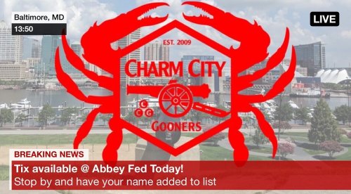 Photo post from charmcitygooners.