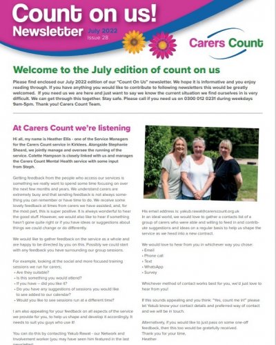 Photo post from carerscountkirklees.
