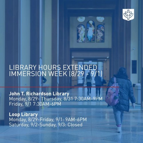 Photo post from depaul_library.