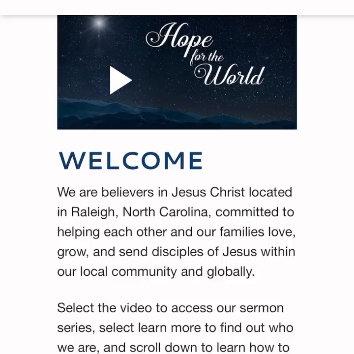 Video post from christbaptistraleigh.