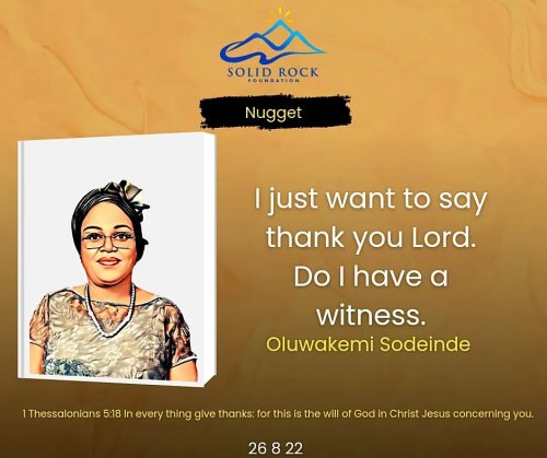 Photo post from solidrockfoundation_.