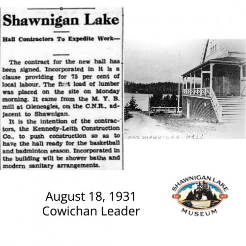 Photo post from shawniganlakemuseum.