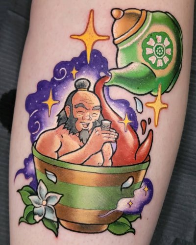 Fox and Moon Tattoo on Twitter Iroh made by Elaina Let Elaina  immortalise your favourite characters on your skin give us a call  httpstcoIcsg2livWV  Twitter