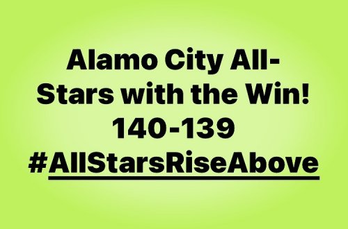 Photo post from thealamocityallstars.