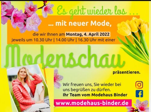 Photo post from modehausbinder.