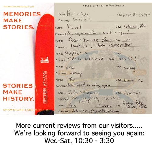 Photo post from shawniganlakemuseum.