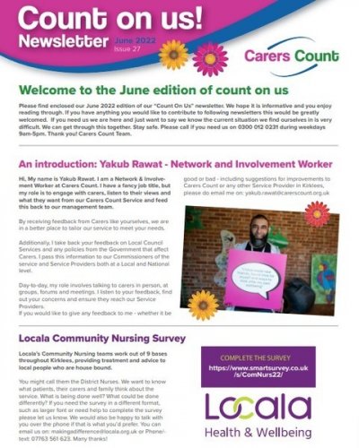 Photo post from carerscountkirklees.