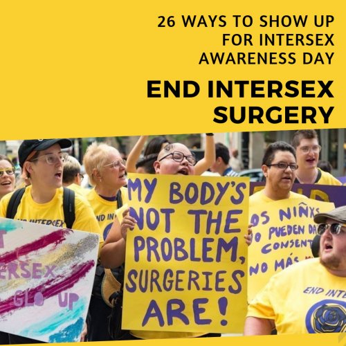 Photo post from intersexjusticeproject.
