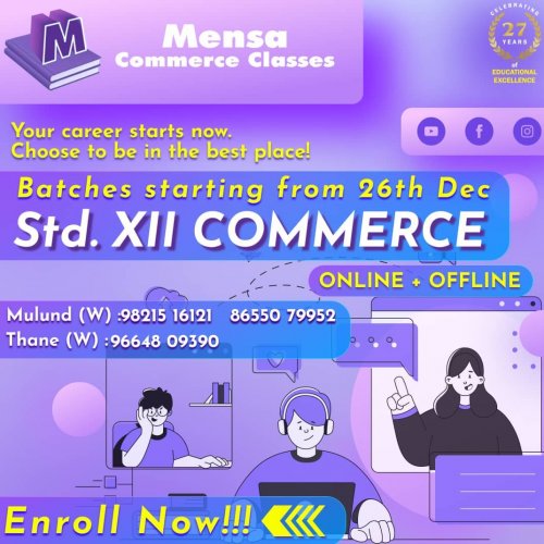 Photo post from mensa_commerce_classes.