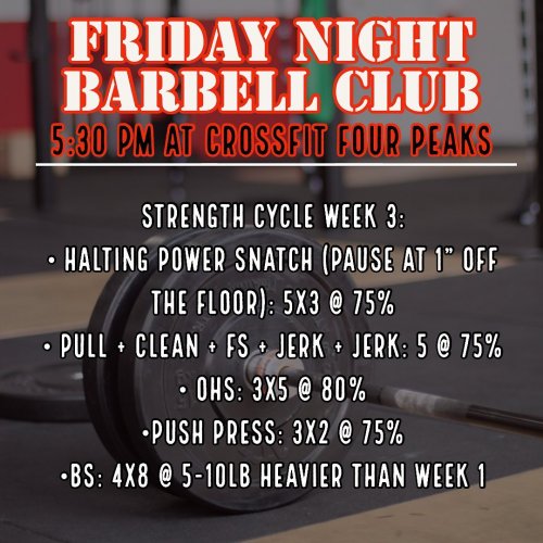 Photo post from crossfitfourpeaks.