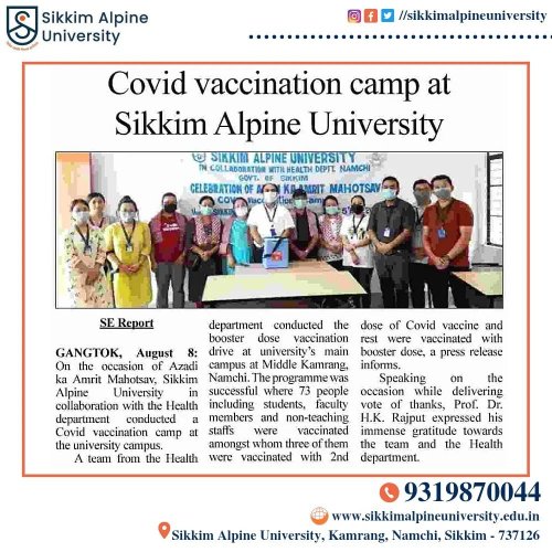 Photo post from sikkimalpineuniversity.
